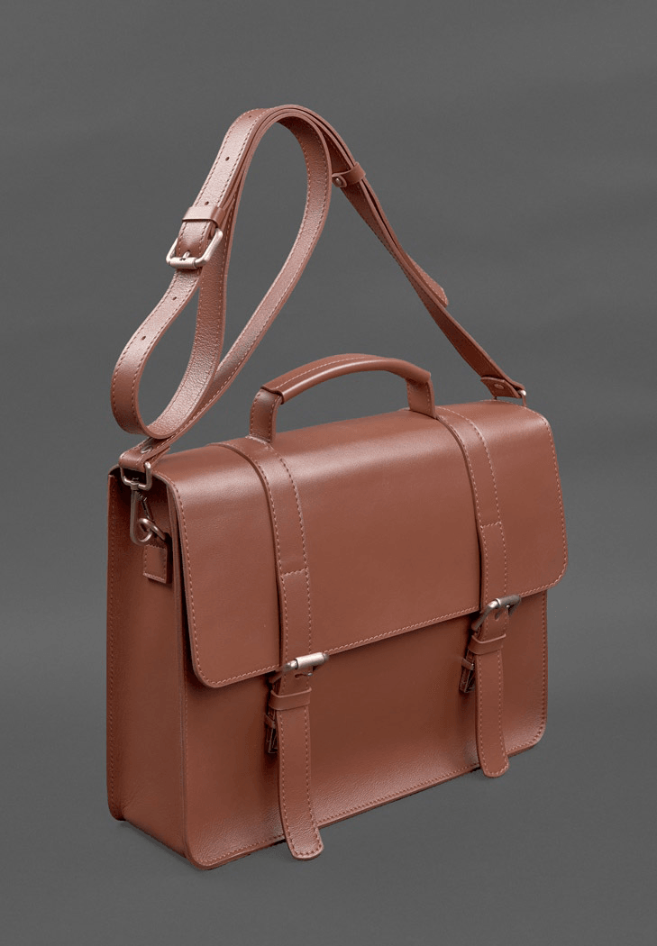 Exclusive Designer Leather Briefcase Messenger Bag - Leather Purse Backpack