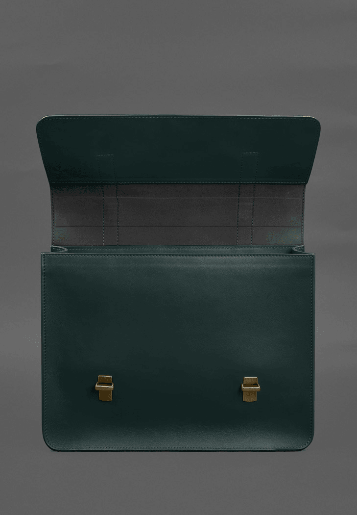 Vintage Designer Leather Briefcase Messenger Bag - Leather Purse Backpack
