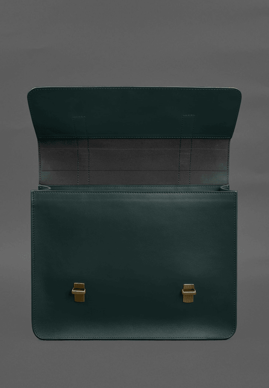 Vintage Designer Leather Briefcase Messenger Bag - Leather Purse Backpack