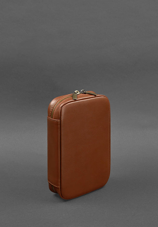 Personalized Leather Travel Organizer, Cosmetic Bag - Leather Purse Backpack
