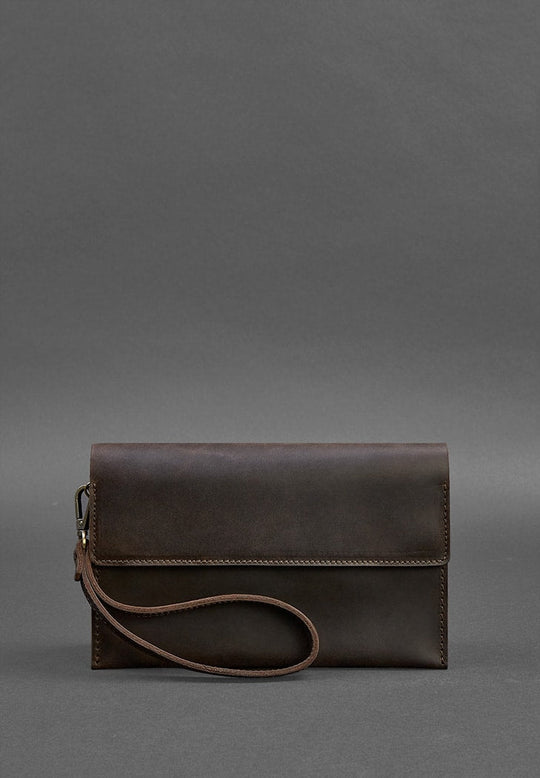 Lightweight Minimalist Leather Clutch Bag For Men - Leather Purse Backpack