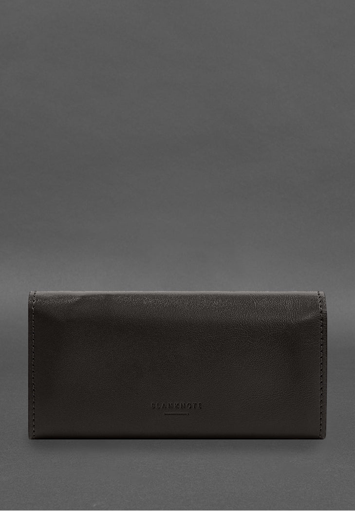 Best Elegant Leather Clutch Wallet With A Button - Leather Purse Backpack