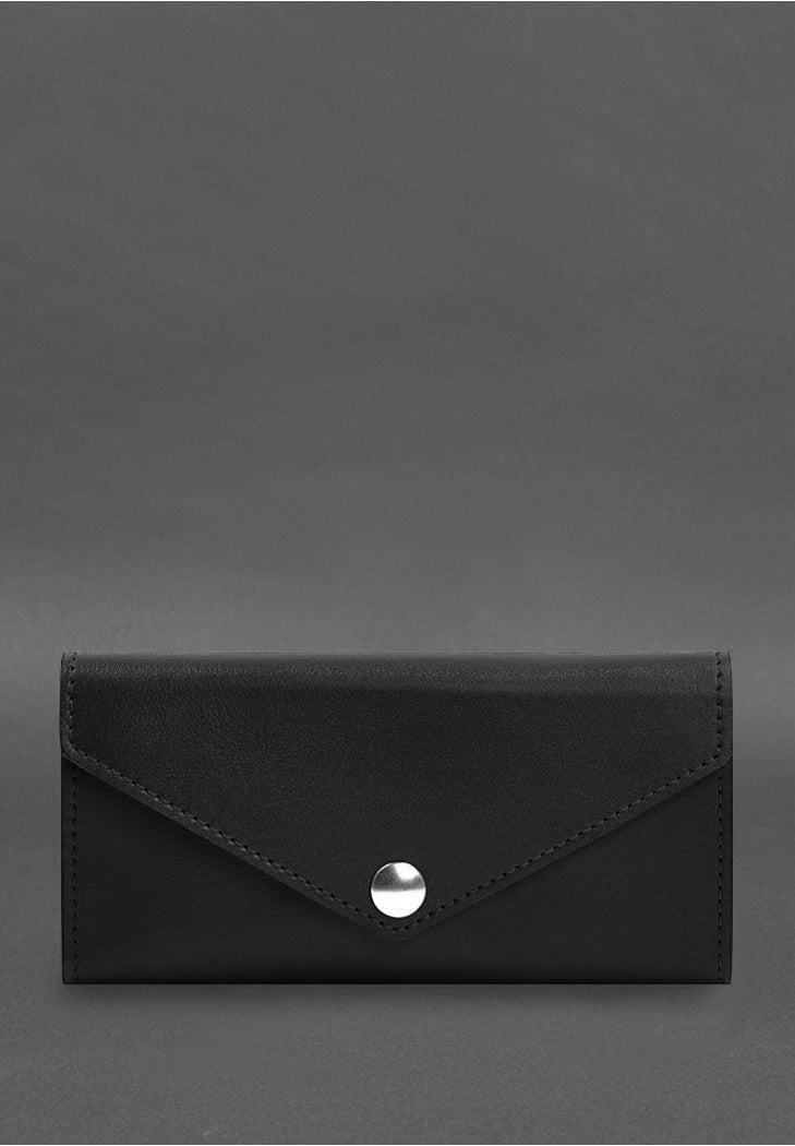 Best Elegant Leather Clutch Wallet With A Button - Leather Purse Backpack