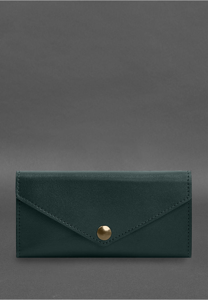 Best Elegant Leather Clutch Wallet With A Button - Leather Purse Backpack
