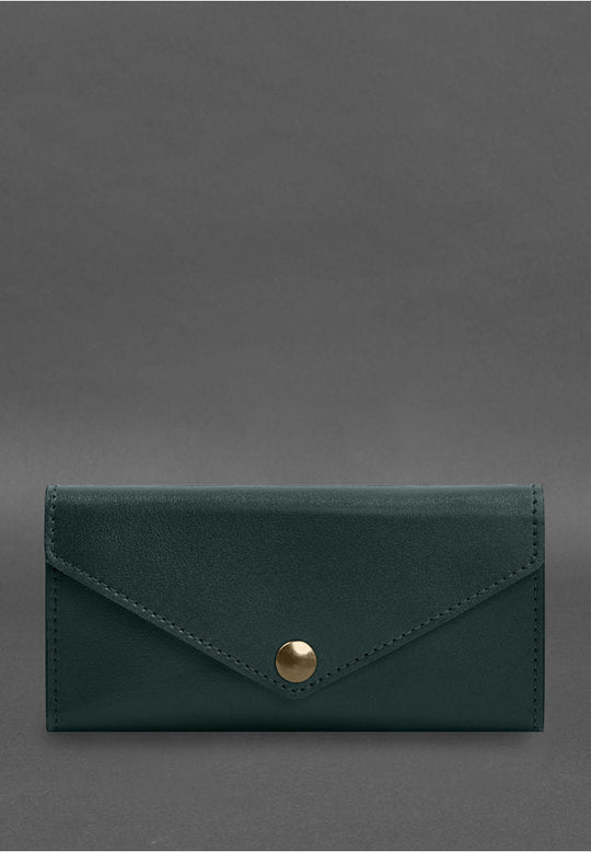 Best Elegant Leather Clutch Wallet With A Button - Leather Purse Backpack
