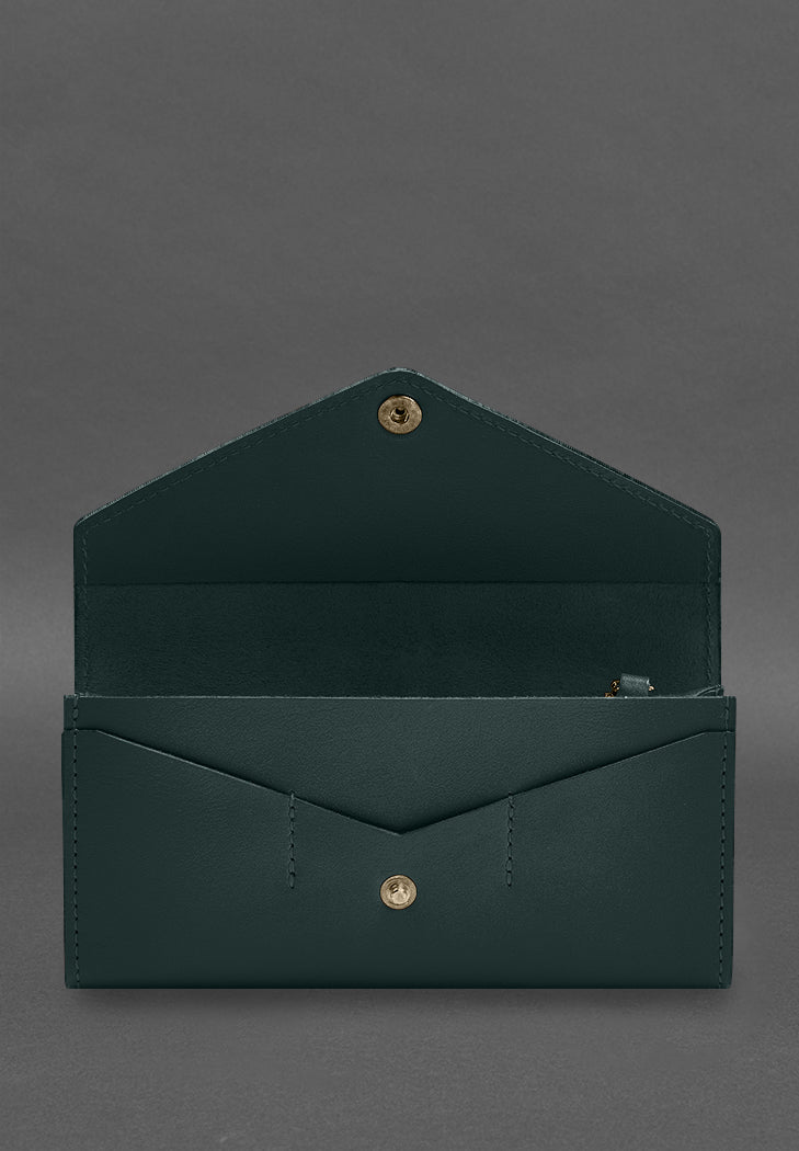 Best Elegant Leather Clutch Wallet With A Button - Leather Purse Backpack