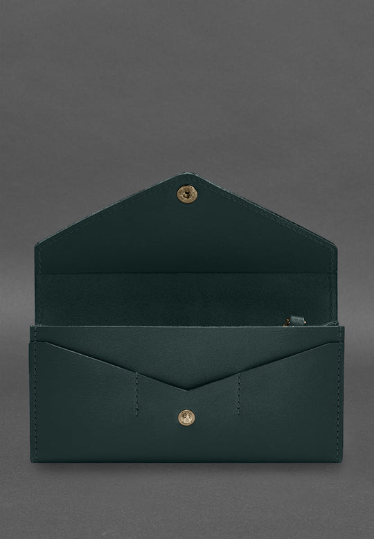 Best Elegant Leather Clutch Wallet With A Button - Leather Purse Backpack