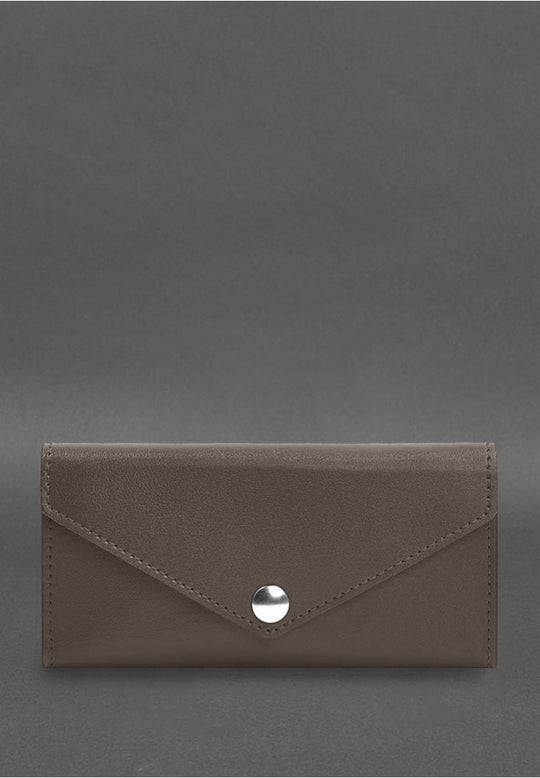 Best Elegant Leather Clutch Wallet With A Button - Leather Purse Backpack