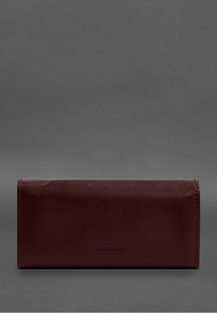 Best Elegant Leather Clutch Wallet With A Button - Leather Purse Backpack