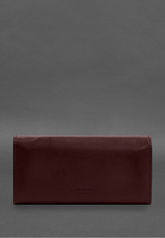 Best Elegant Leather Clutch Wallet With A Button - Leather Purse Backpack