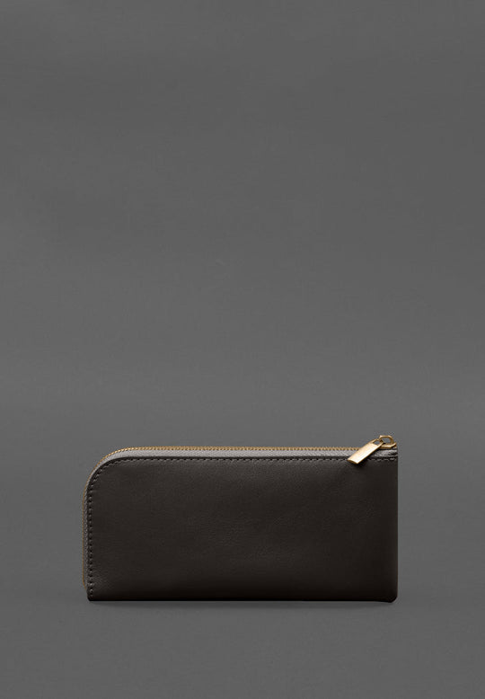 Duable Casual Leather Purse-bill Holder With A Zipper - Leather Purse Backpack