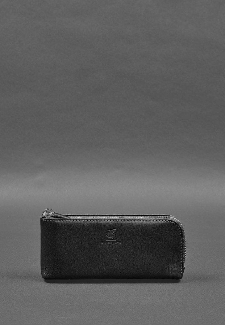 Fashionable Leather Purse-bill Holder With A Zipper - Leather Purse Backpack