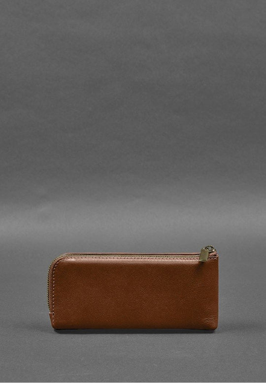 Fashionable Leather Purse-bill Holder With A Zipper - Leather Purse Backpack
