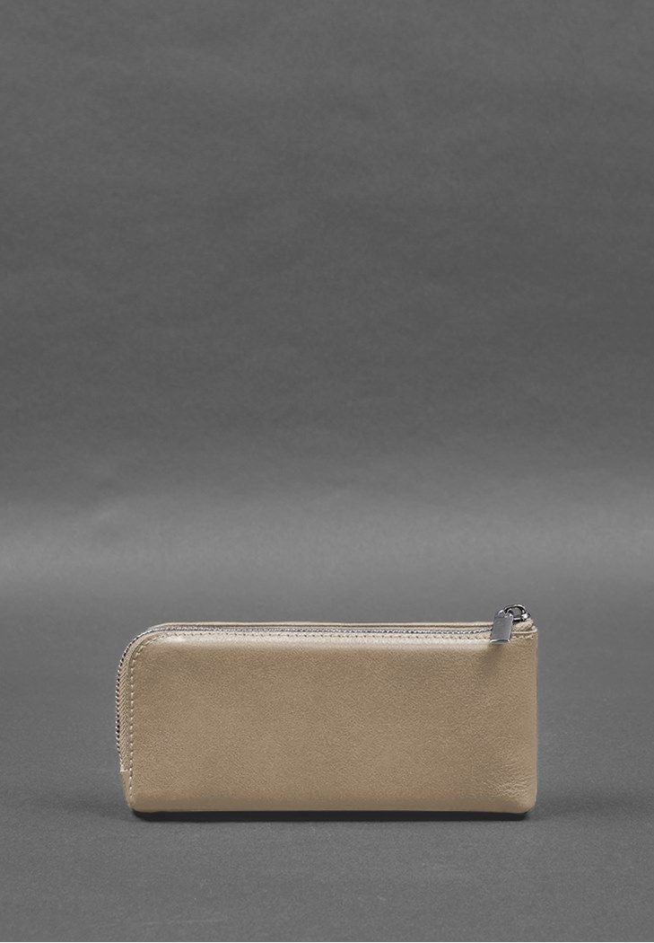Fashionable Leather Purse-bill Holder With A Zipper - Leather Purse Backpack