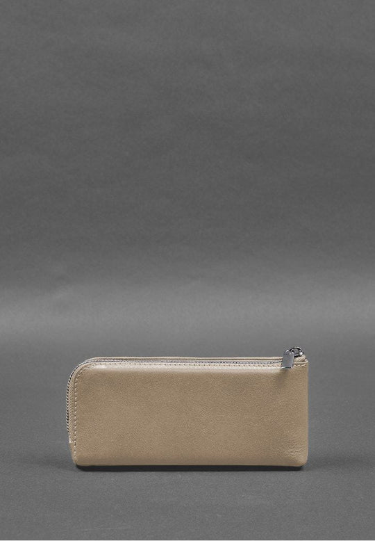 Fashionable Leather Purse-bill Holder With A Zipper - Leather Purse Backpack