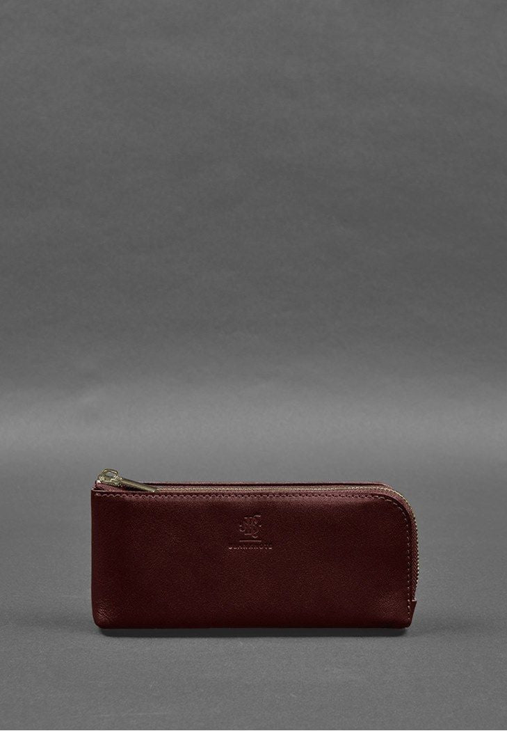 Fashionable Leather Purse-bill Holder With A Zipper - Leather Purse Backpack