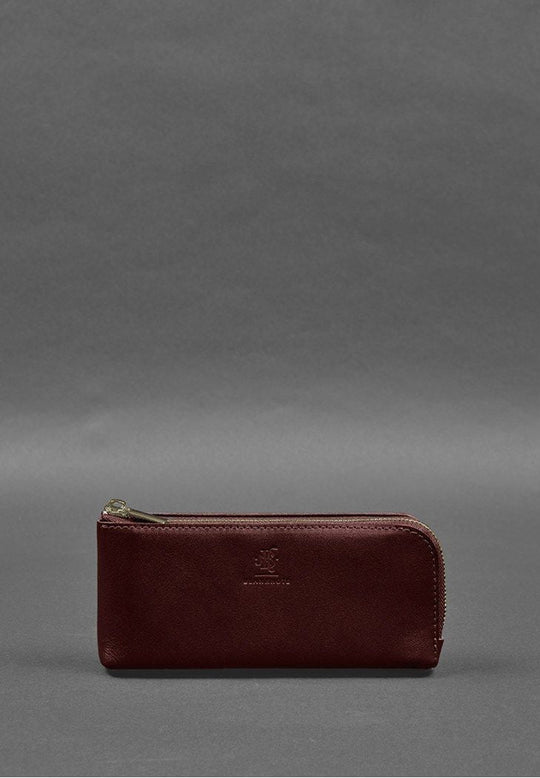 Fashionable Leather Purse-bill Holder With A Zipper - Leather Purse Backpack