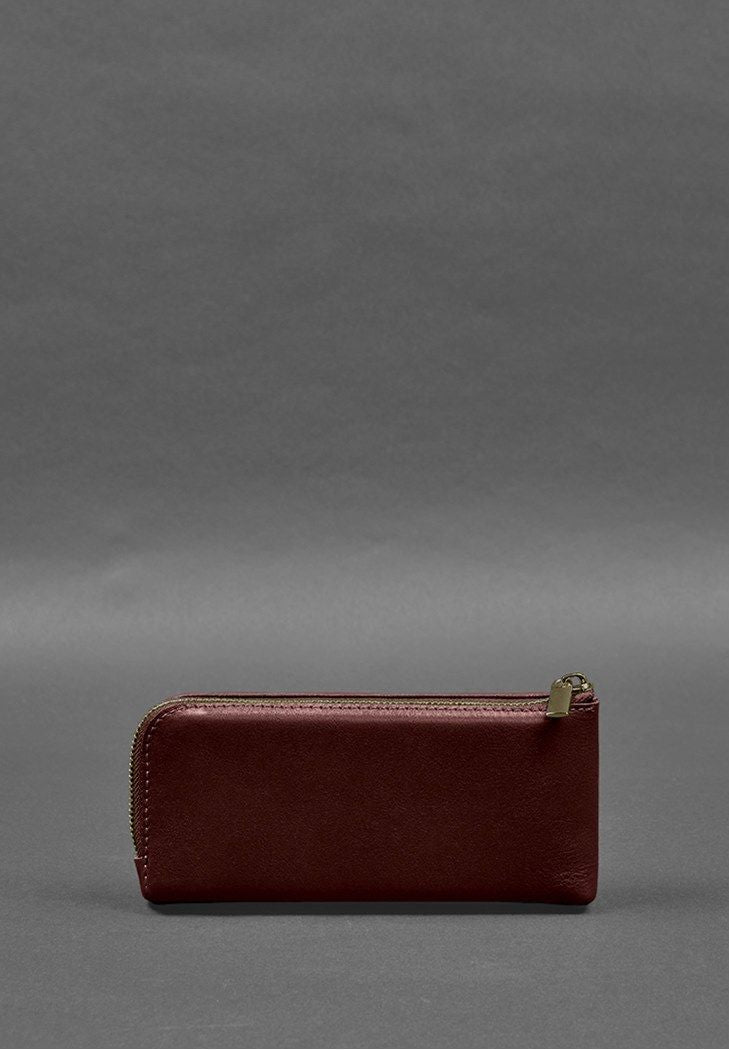 Fashionable Leather Purse-bill Holder With A Zipper - Leather Purse Backpack