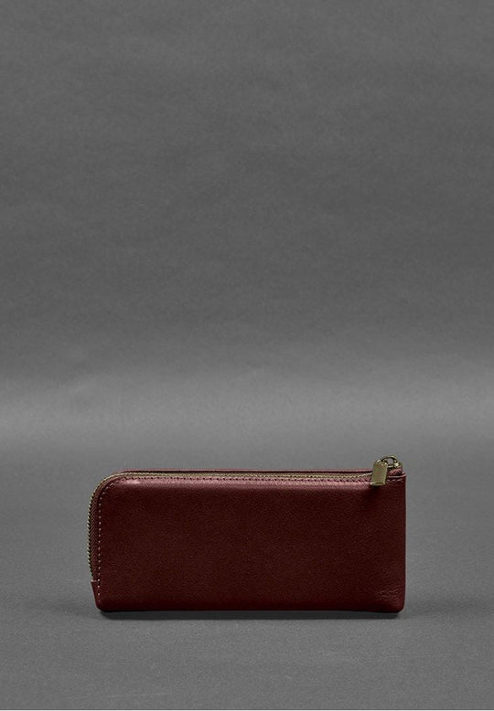 Fashionable Leather Purse-bill Holder With A Zipper - Leather Purse Backpack