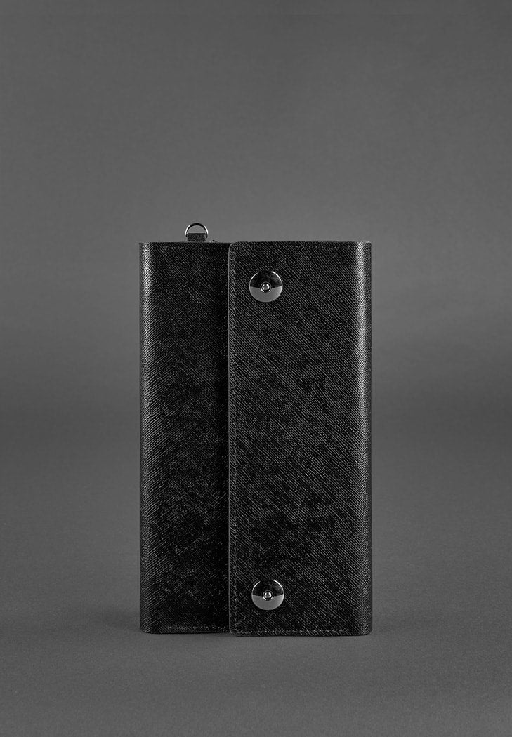 Fashionable Leather Clutch Organizer Case Blackwood - Leather Purse Backpack