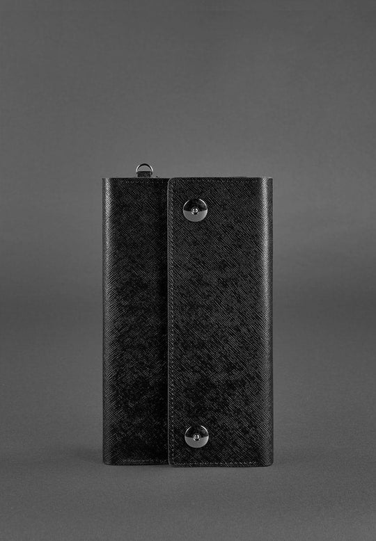 Fashionable Leather Clutch Organizer Case Blackwood - Leather Purse Backpack