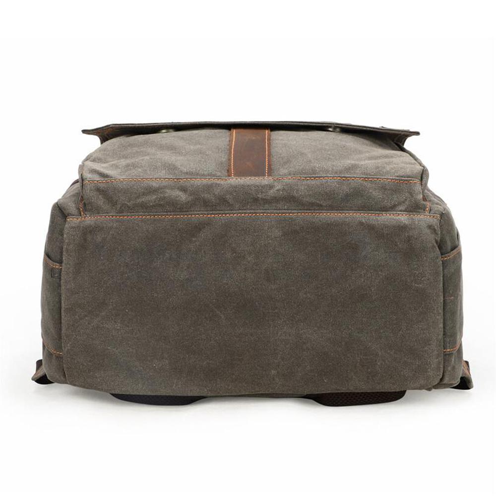 Compact Camera Backpack for Travel with Multiple Compartments - Leather Purse Backpack