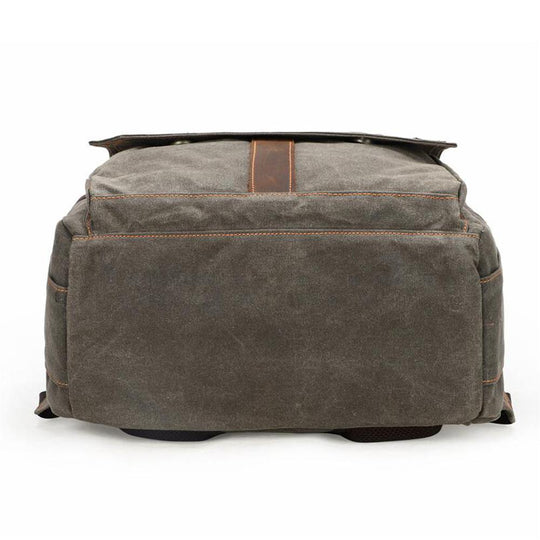 Compact Camera Backpack for Travel with Multiple Compartments - Leather Purse Backpack