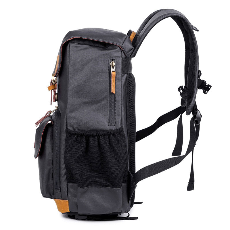 Photography backpack with waterproof canvas