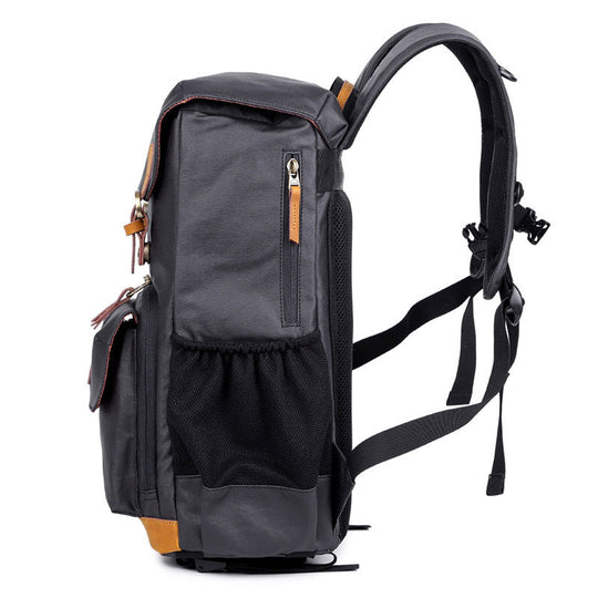 Photography backpack with waterproof canvas
