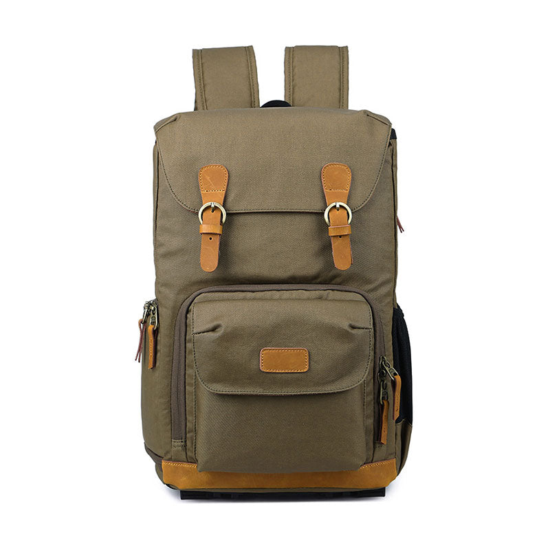 Waterproof canvas DSLR camera backpack