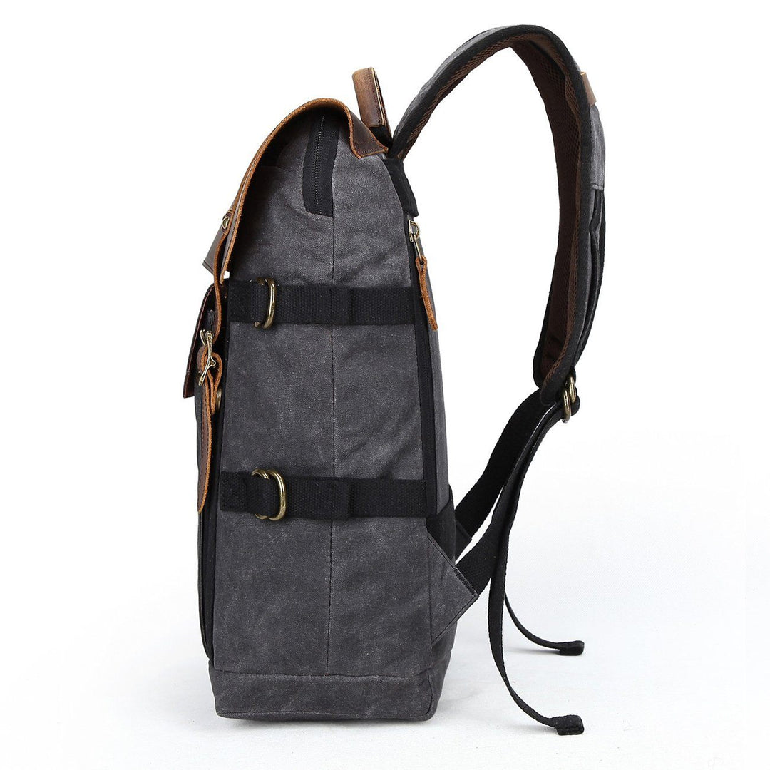 Stylish DSLR Camera Bag with Multiple Compartments and Ergonomic Design - Leather Purse Backpack