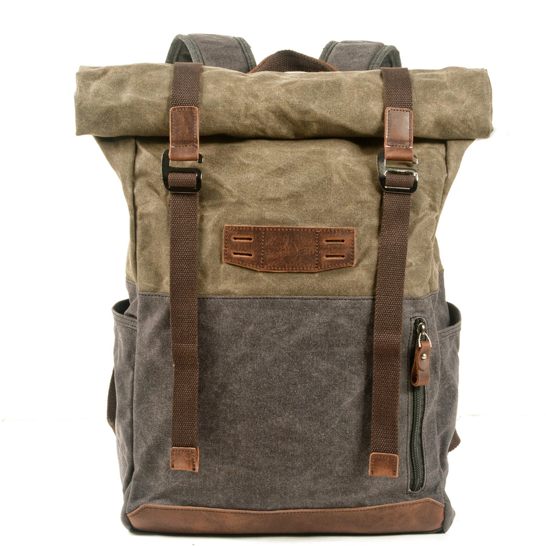 Stylish Canvas Daypack for Men and Women – Durable, Lightweight Backpack - Leather Purse Backpack
