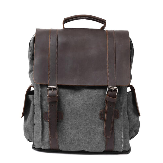 Small Canvas Backpack – Compact, Stylish Bag for Daily Essentials and Travel - Leather Purse Backpack