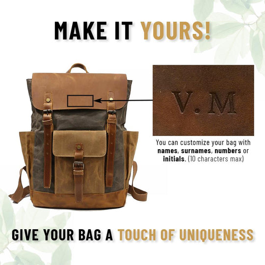 Elegant Vintage Laptop Backpack with Easy Access and Vintage Appeal - Leather Purse Backpack