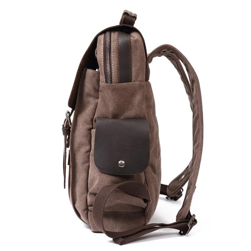 Small Canvas Backpack – Compact, Stylish Bag for Daily Essentials and Travel - Leather Purse Backpack