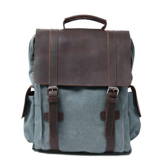 Small Canvas Backpack – Compact, Stylish Bag for Daily Essentials and Travel - Leather Purse Backpack