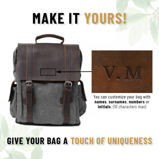 Small Canvas Backpack – Compact, Stylish Bag for Daily Essentials and Travel - Leather Purse Backpack