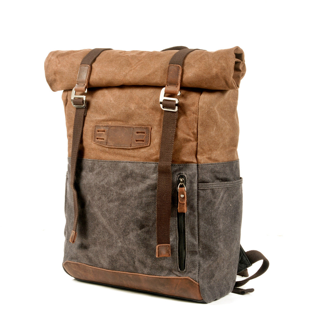 Stylish Canvas Daypack for Men and Women – Durable, Lightweight Backpack - Leather Purse Backpack