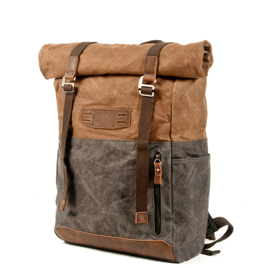 Stylish Canvas Daypack for Men and Women – Durable, Lightweight Backpack - Leather Purse Backpack