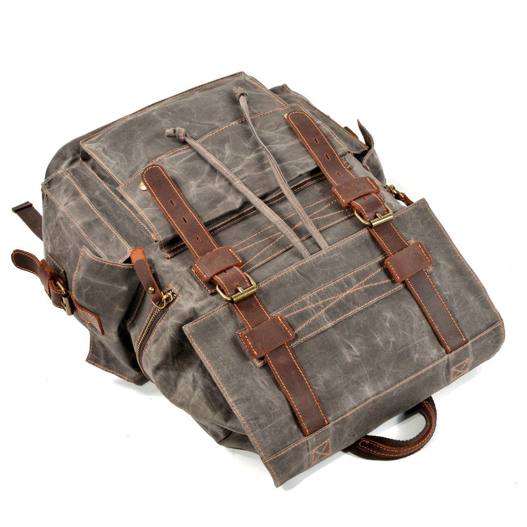 Versatile Canvas Drawstring Rucksack – Durable for Everyday Use - Leather Purse Backpack