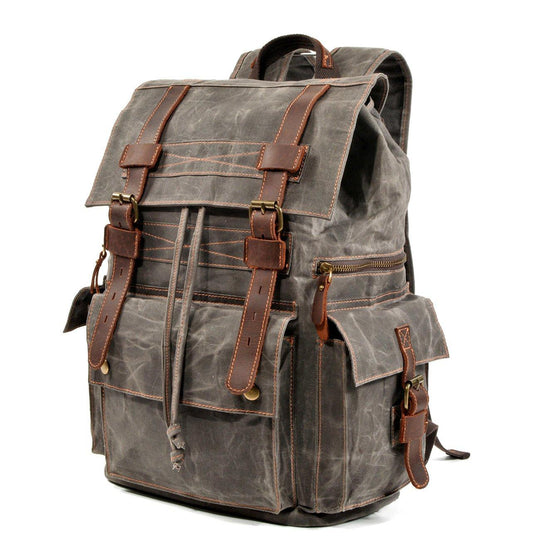 Versatile Canvas Drawstring Rucksack – Durable for Everyday Use - Leather Purse Backpack