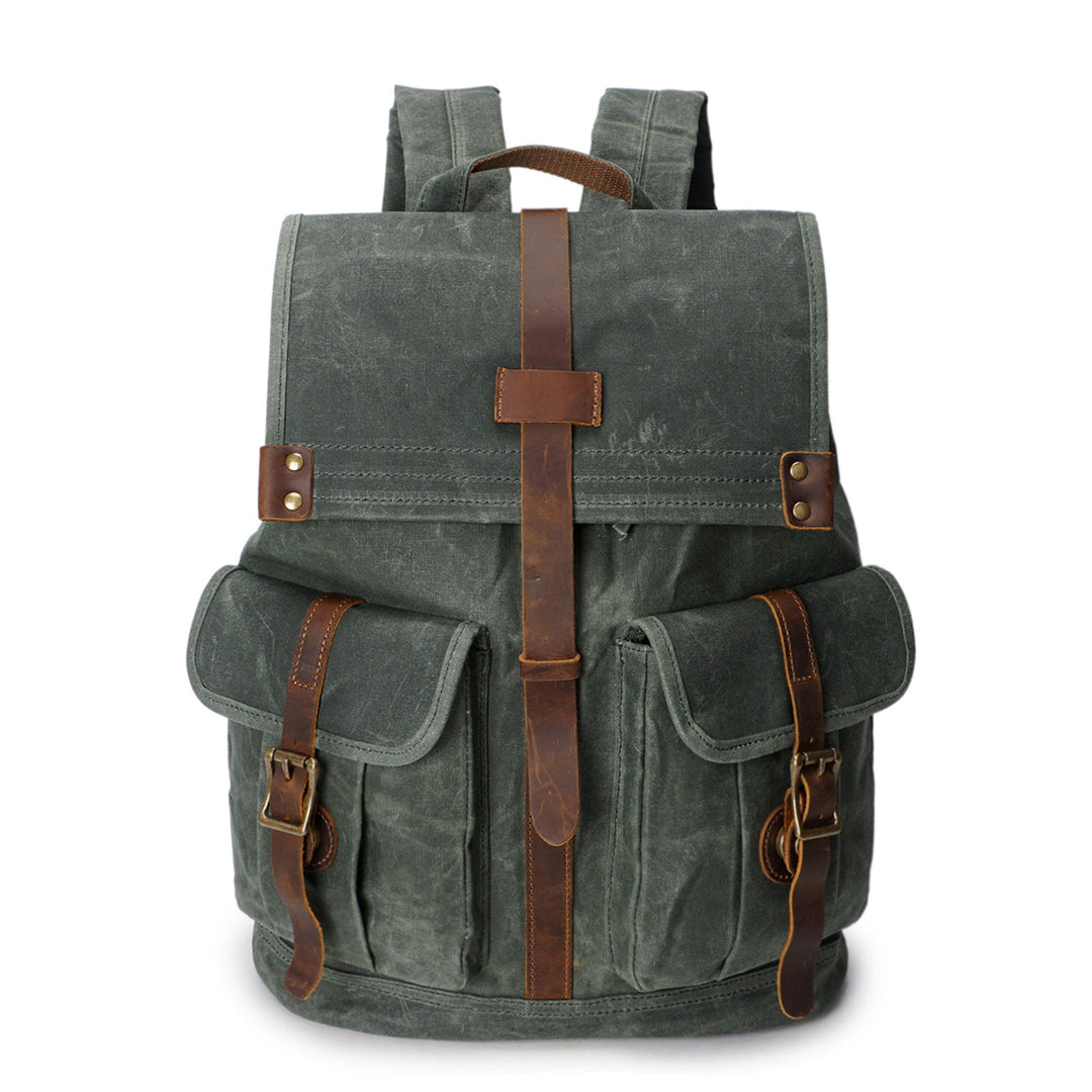 Stylish Vintage Rucksack with Durable Fabric and Timeless Appeal - Leather Purse Backpack