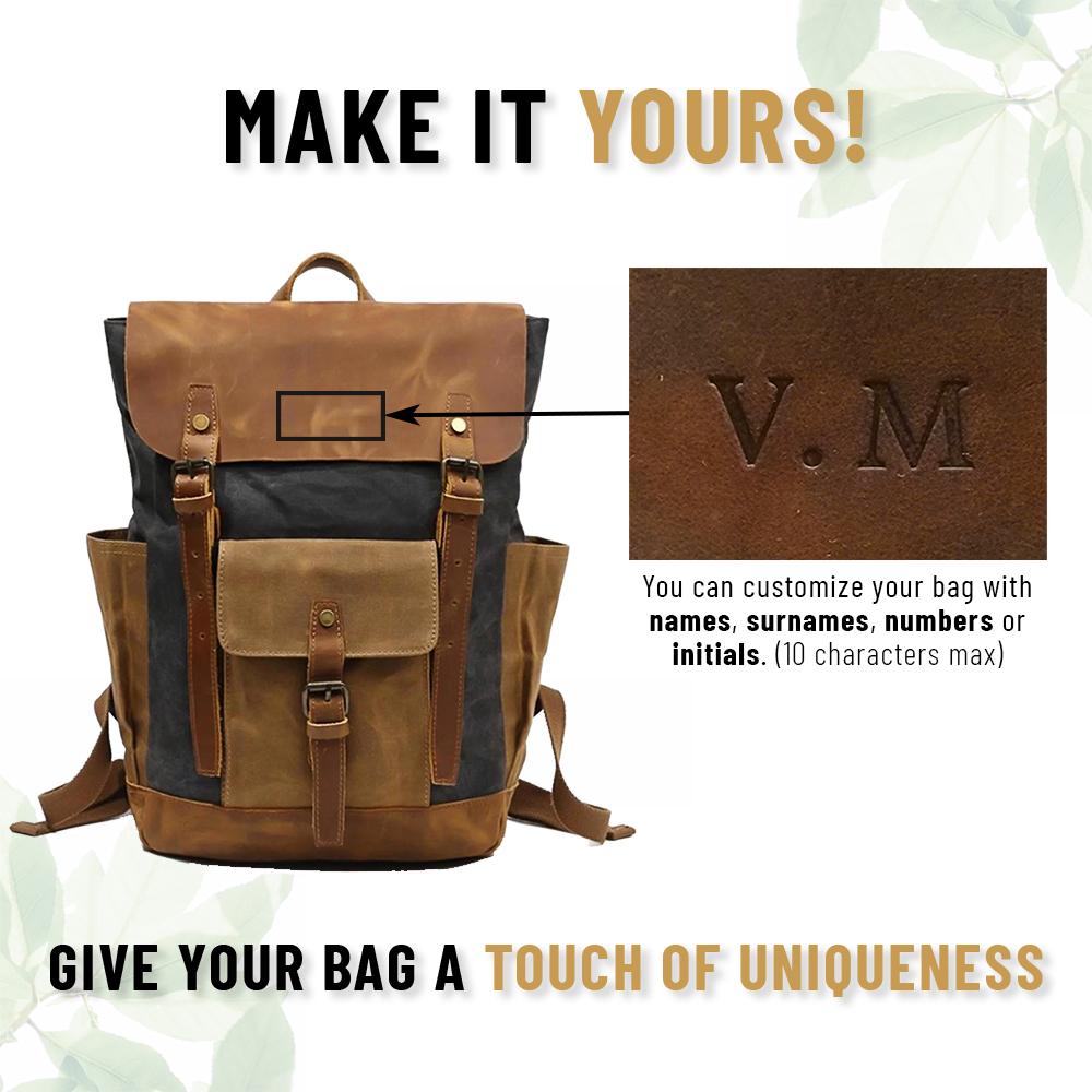 Elegant Vintage Laptop Backpack with Easy Access and Vintage Appeal - Leather Purse Backpack