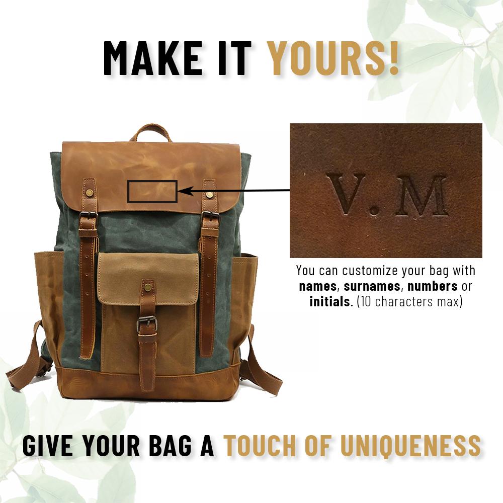 Elegant Vintage Laptop Backpack with Easy Access and Vintage Appeal - Leather Purse Backpack