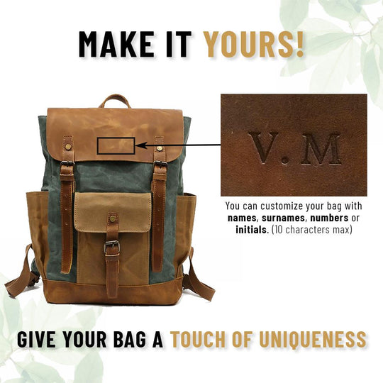 Elegant Vintage Laptop Backpack with Easy Access and Vintage Appeal - Leather Purse Backpack
