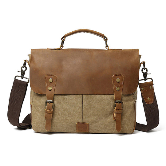 Retro design canvas messenger bag for men