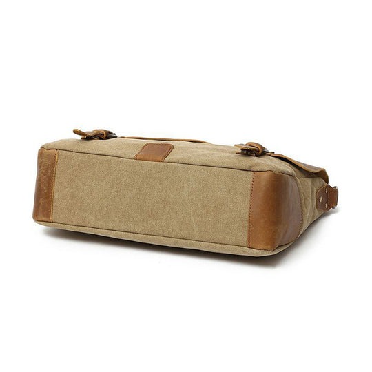 Timeless design men's canvas messenger bag with vintage appeal