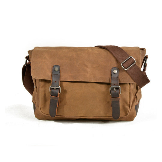 Men's stylish canvas camera messenger bag