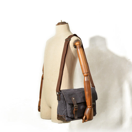 Unique design canvas DSLR camera bag for men