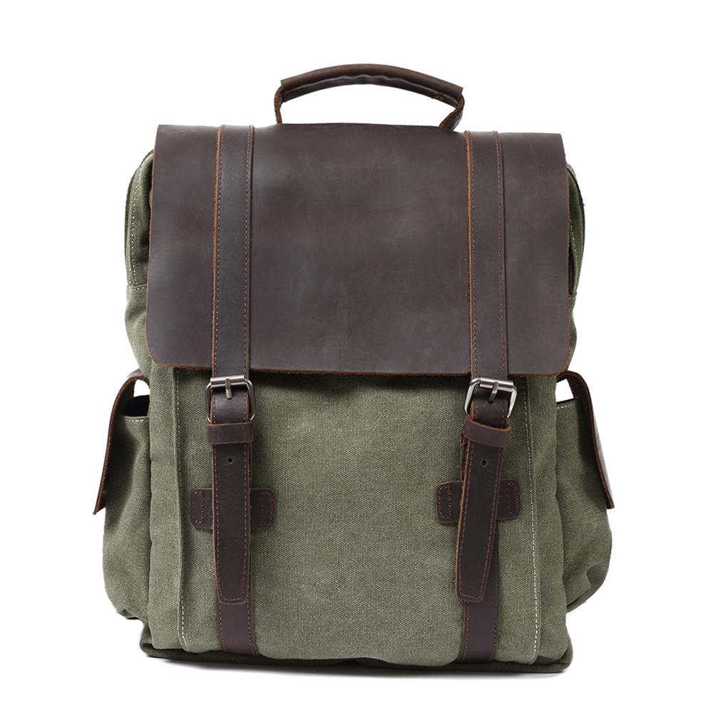 Small Canvas Backpack – Compact, Stylish Bag for Daily Essentials and Travel - Leather Purse Backpack
